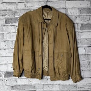 Classic Elegant Buttery Soft Cream Leather Jacket